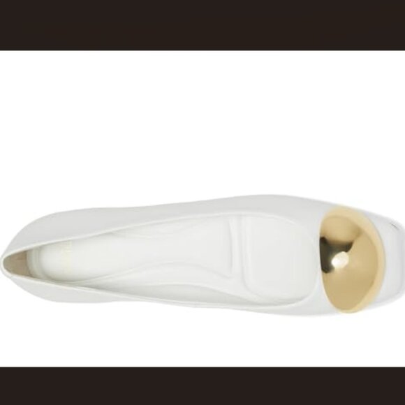 NEW FRANCO SARTO Leather Amaya Flats in white for women 1225 3m7 - Picture 3 of 10